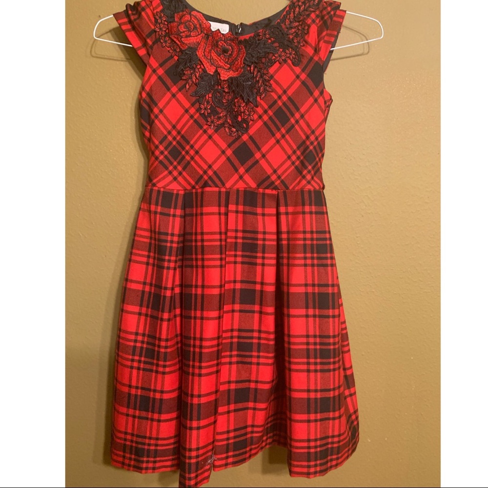 Bonnie Jean Red and Black Girl’s Dress Sz 10